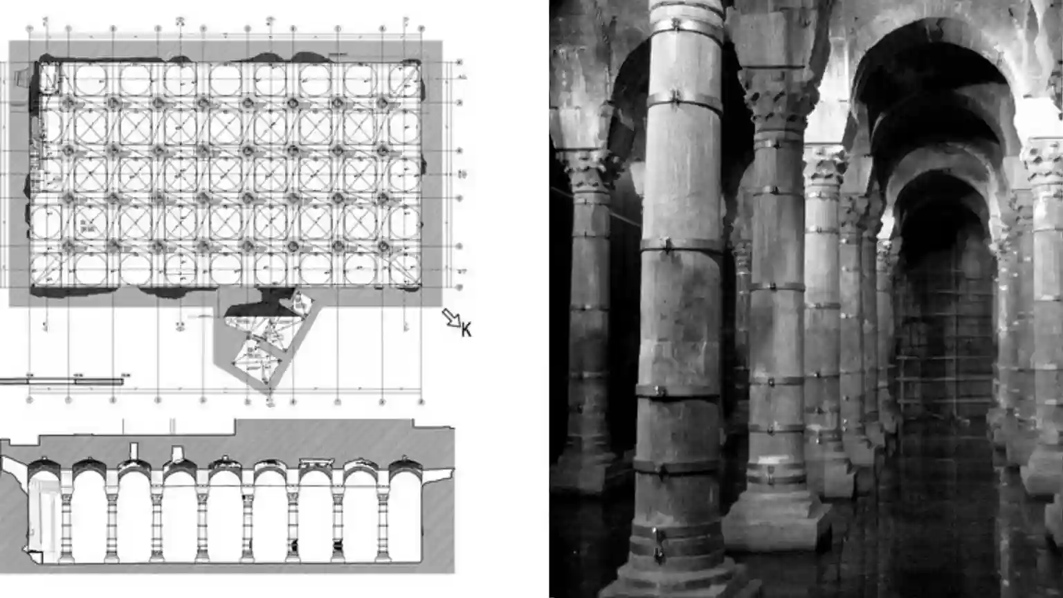 Architecture of the Basilica Cistern