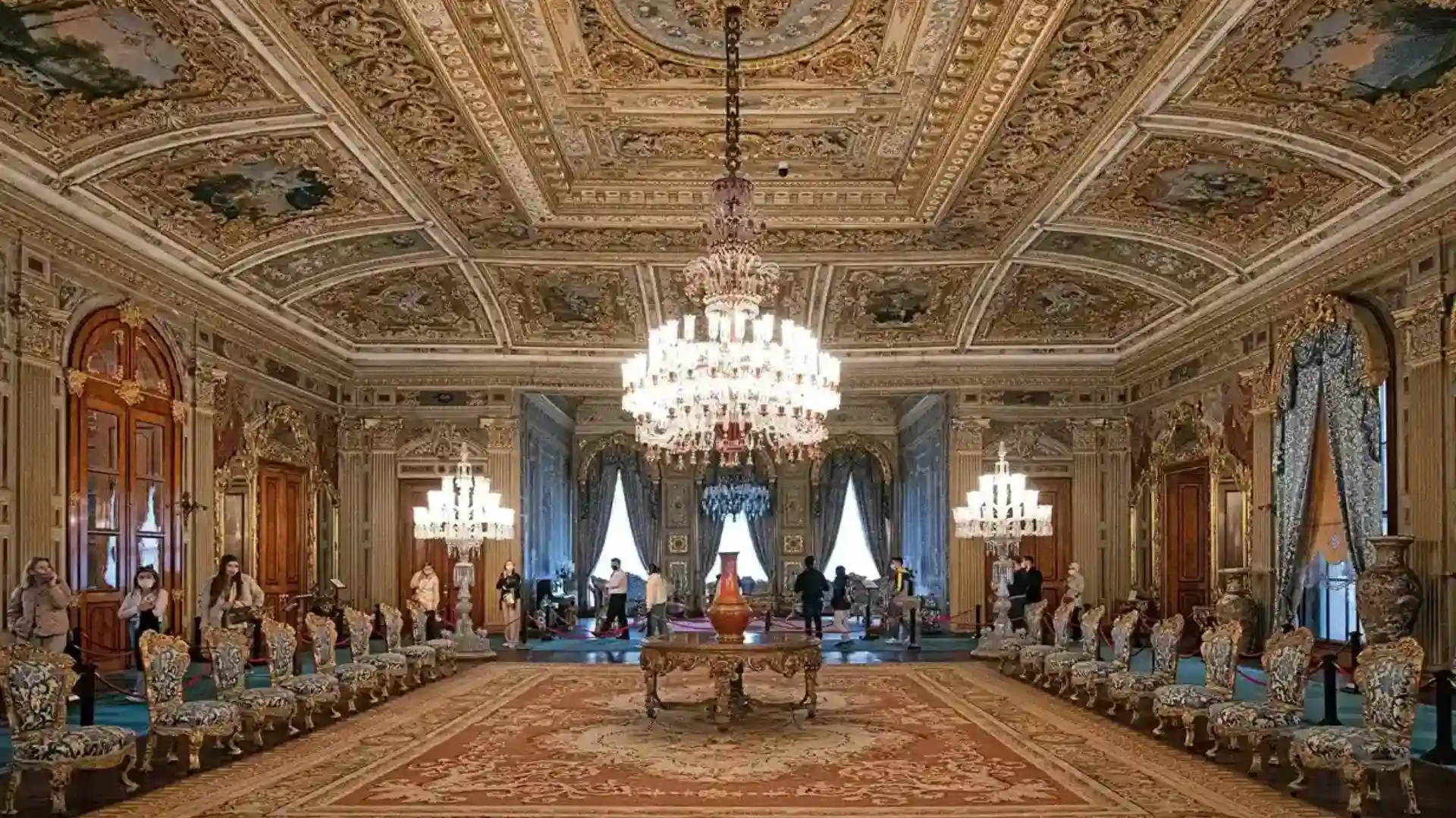 interior of dolmabahce palace