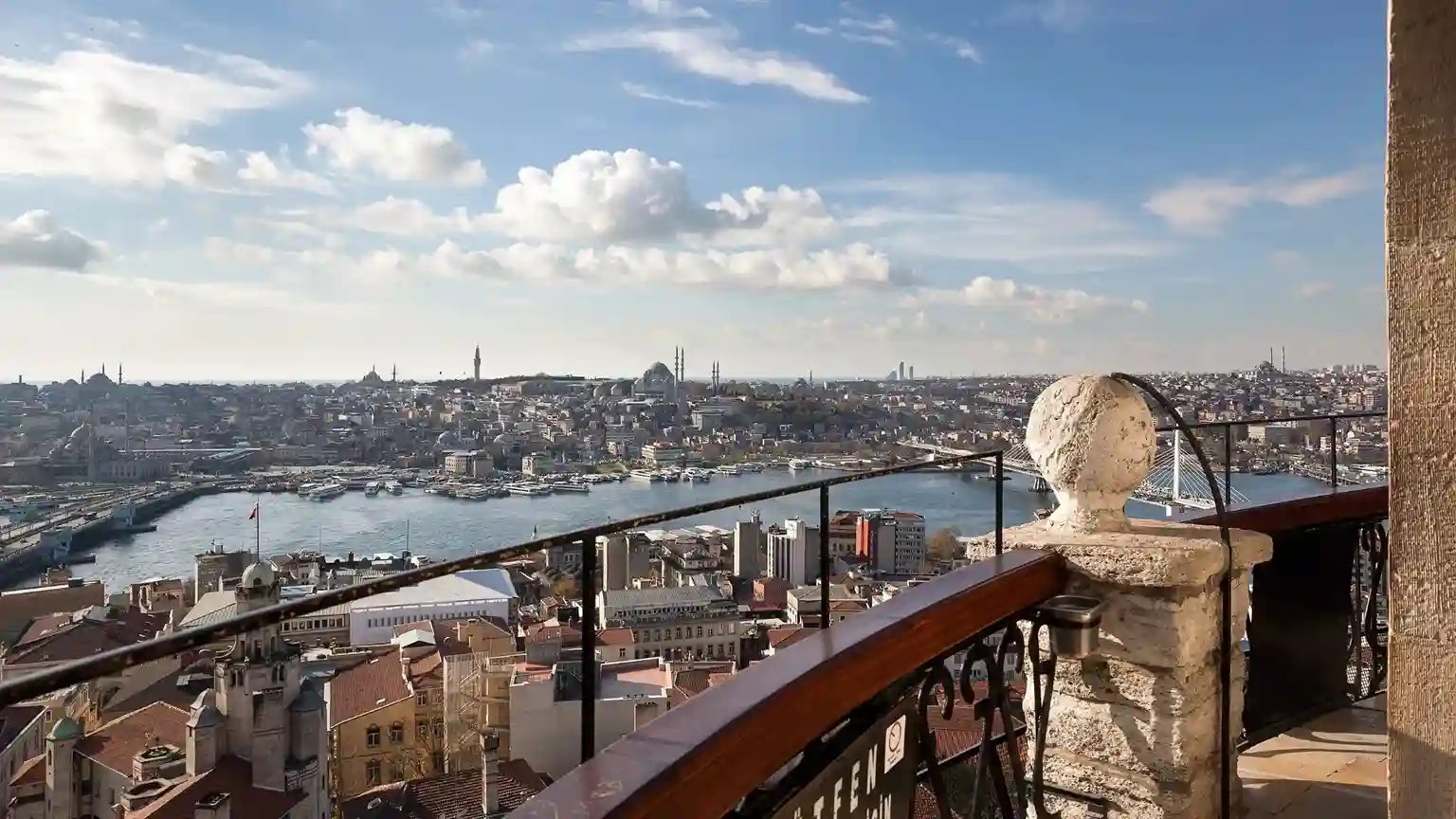 panoramic views of istanbul historic peninsula