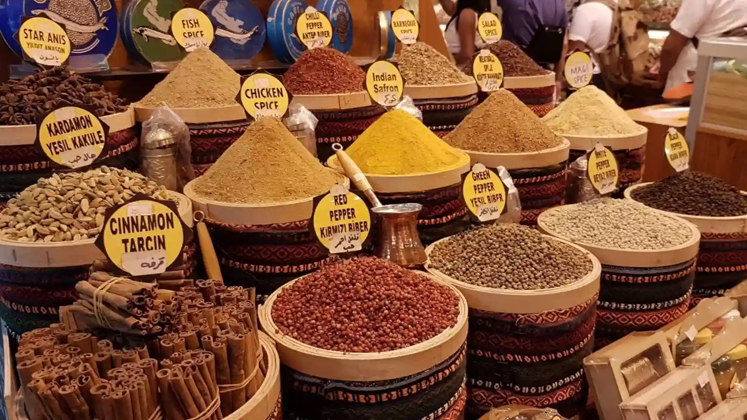 spices, turkish delight and sweets